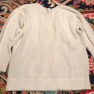 LOFT Braided Back Detail Sweater